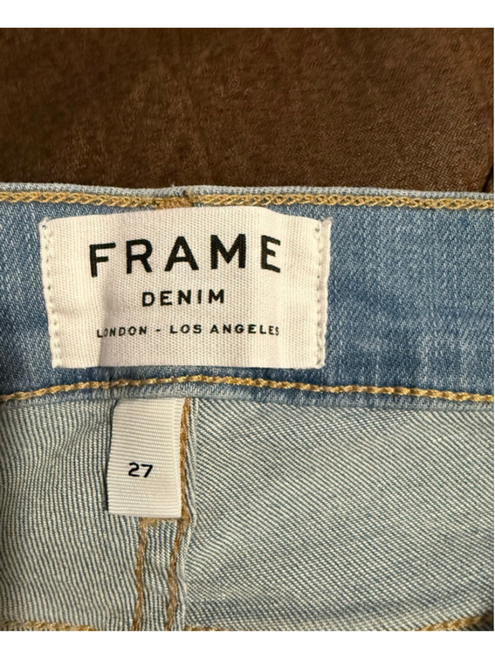 Women's FRAME Light Blue Le High Skinny Jeans Size 27 - Picture 7 of 9